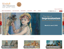 Tablet Screenshot of impressionism.kimbellart.org